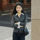 柒量一裁小个子衬衫 女高级感轻奢减龄洋气女设计感通勤百搭1401