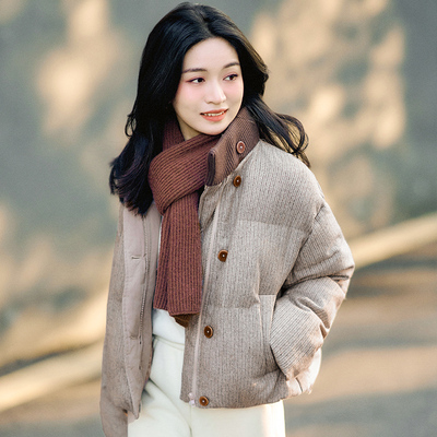 柒量一裁小个子棉服外套