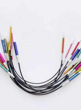 进口编织工具KnitPro 彩铝22.5厘米环针袖子针 循环针 编织