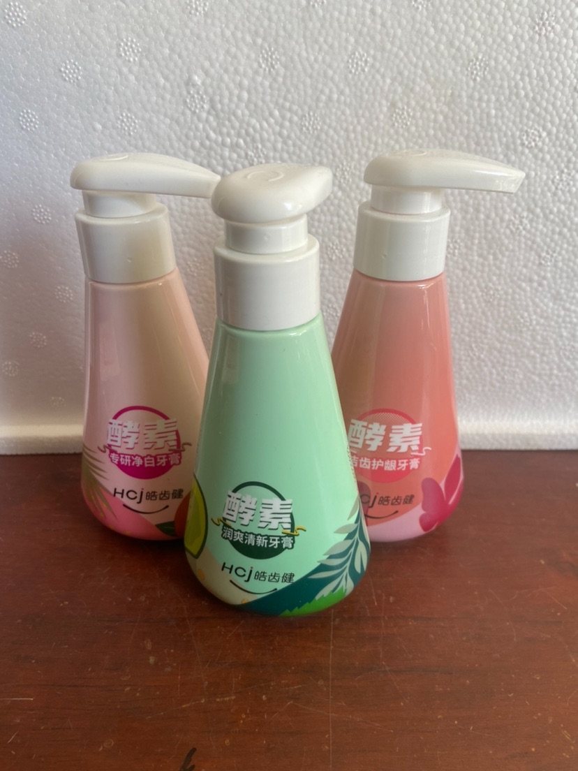 皓齿健 酵素系列牙膏120g 按压式专研净白 润爽清新 洁齿护龈樱花