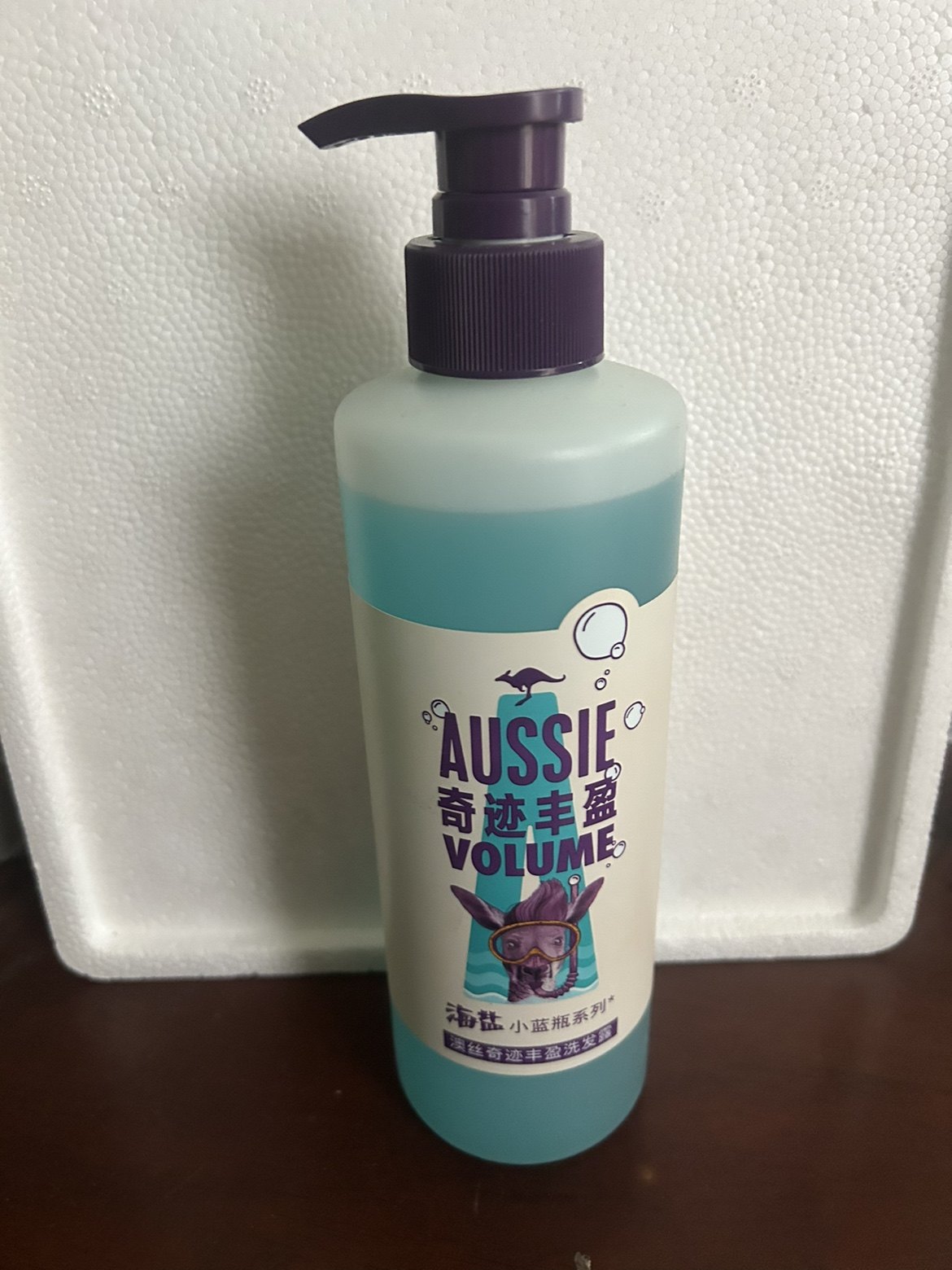 aussie澳丝袋鼠海盐小蓝瓶洗发水530m62l奇迹丰盈蓬松去油洗发露