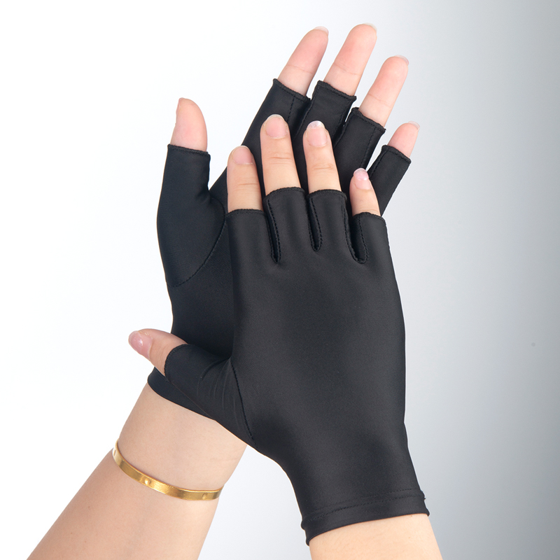 半指手套薄款露二指防汗氨纶弹力