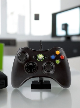 包邮 家用游戏机xbox360手柄USB PC电脑游戏有线带震动手柄原装IC