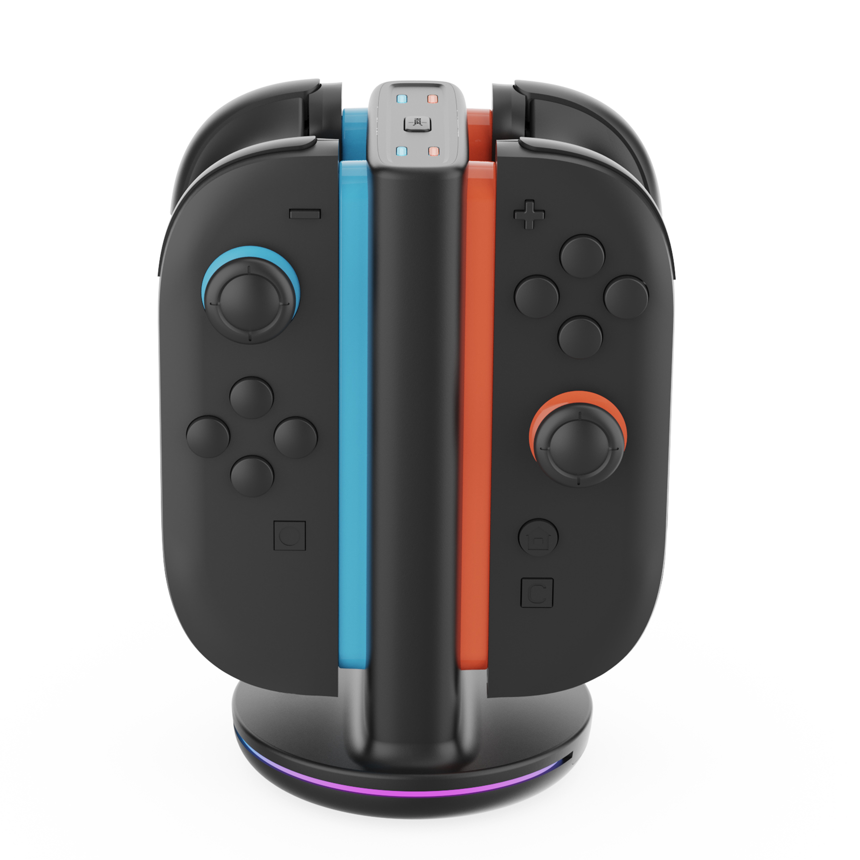 任天堂Switch2游戏机主机手柄充电器pega品牌4冲手柄