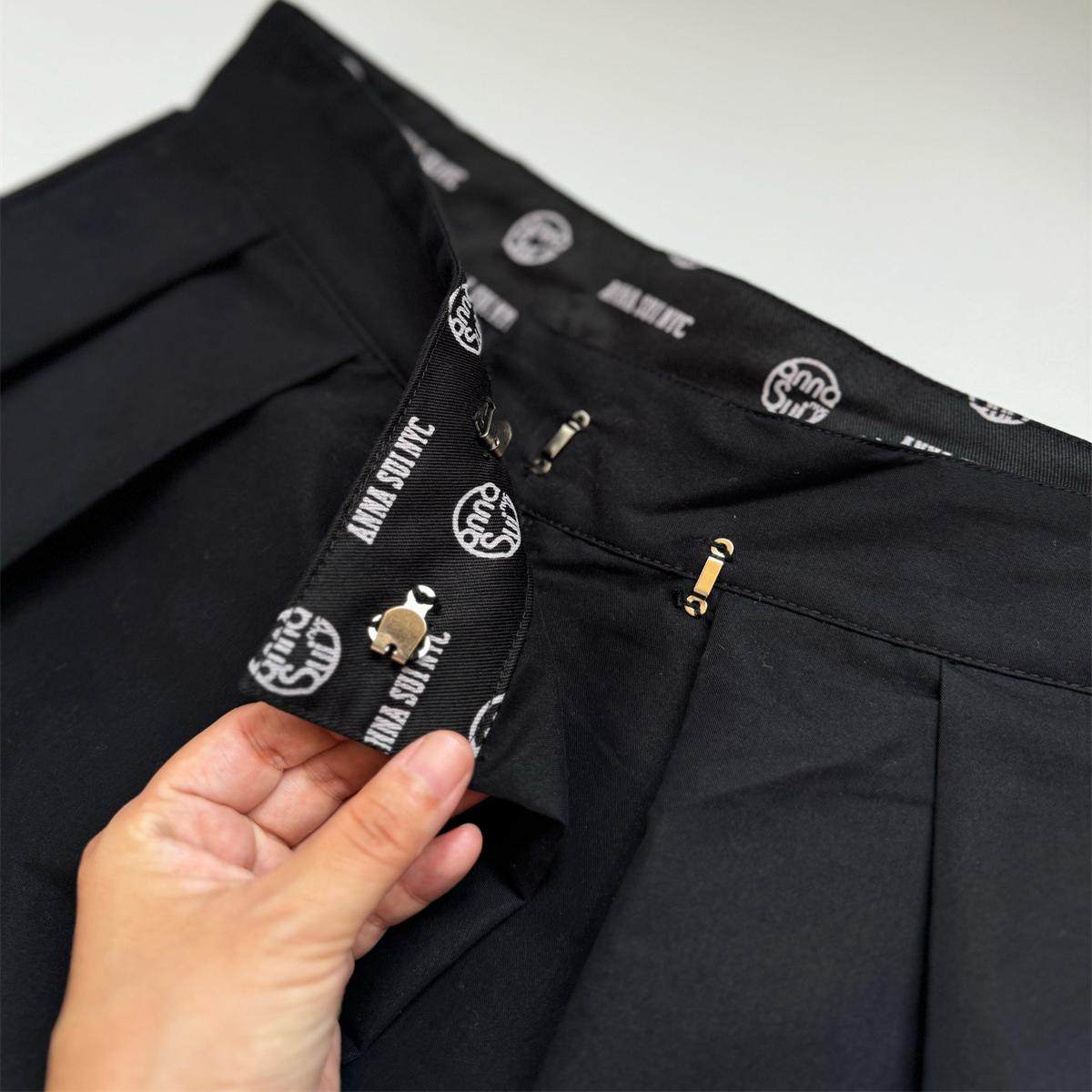 高腰日系复古小众长裤显瘦休闲裤