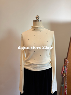 波点打底衫 无退换 S0ngtag 自留 设计师小众