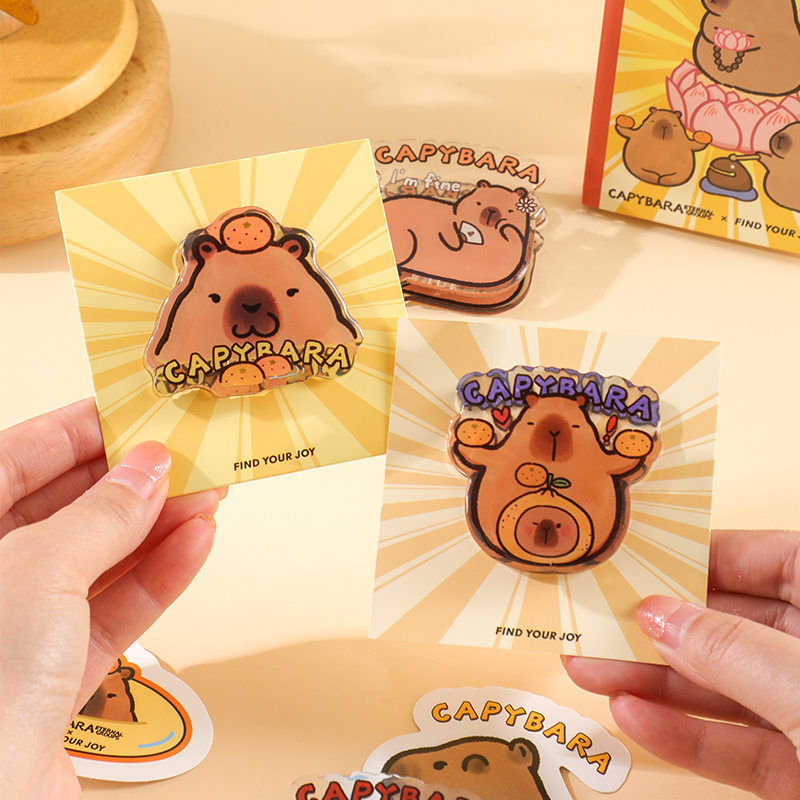 卡皮巴拉便条夹高颜值可爱小夹子