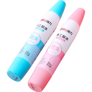 得力白胶手工胶小学生液体儿童胶水快干可水洗白乳胶diy模型木工白乳美术幼儿园制作专用速干大桶装强力无毒