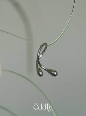 “DROP”水滴镀白金戒指
