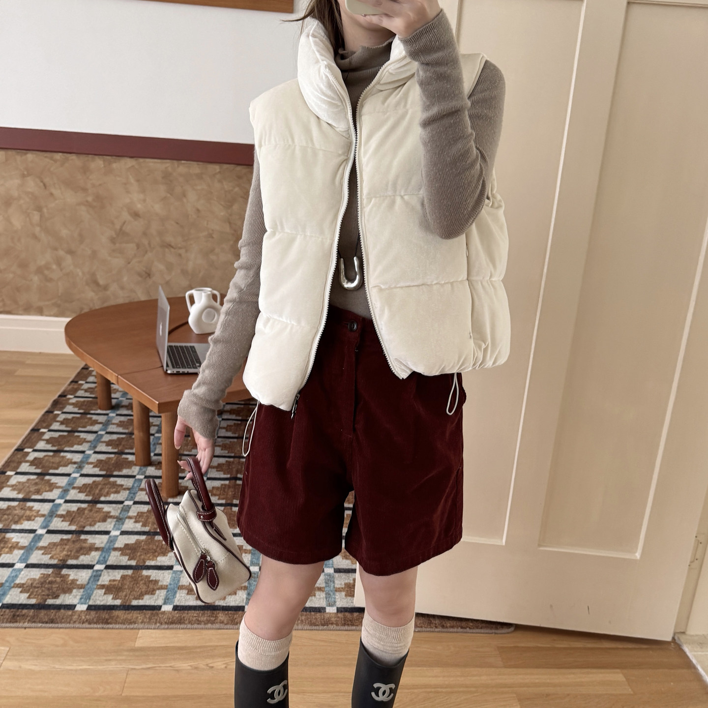 2026新款秋冬保暖立领棉马甲女