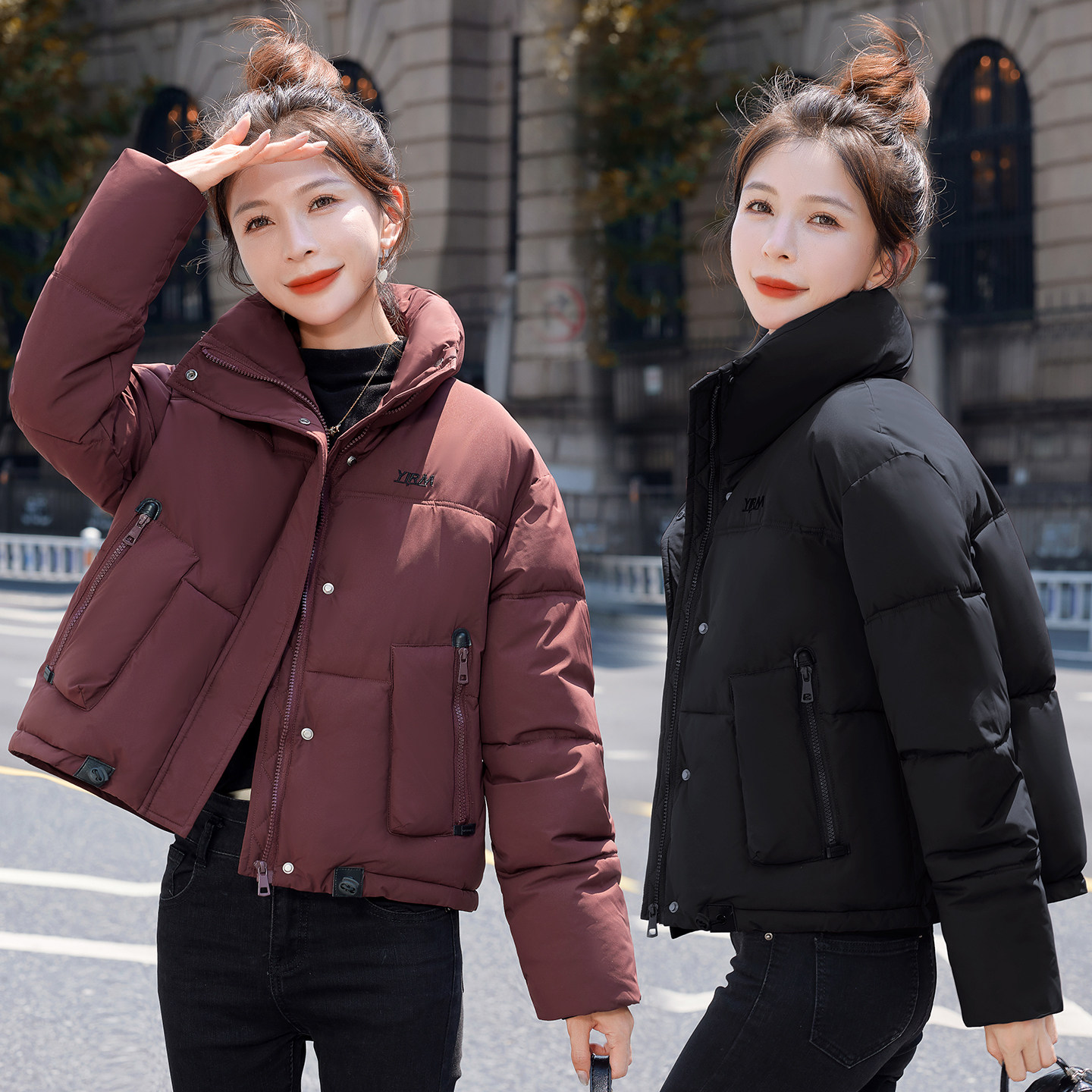 加厚保暖短款小个子韩版女棉服