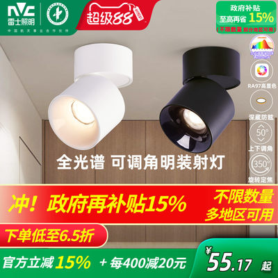 明装可折叠背景墙玄关筒灯射灯