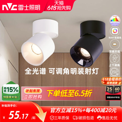 明装可折叠背景墙玄关筒灯射灯