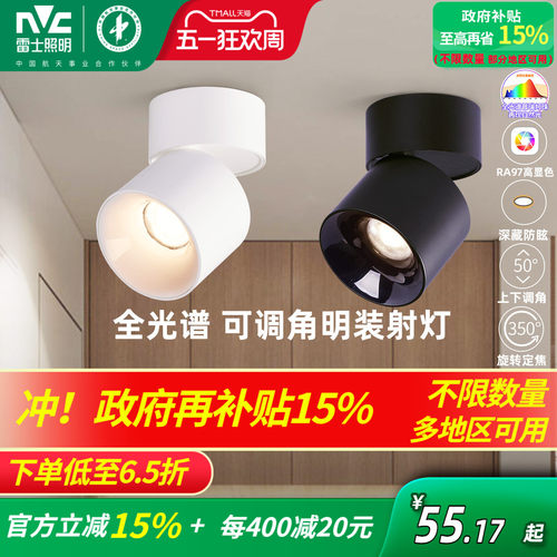 明装可折叠背景墙玄关筒灯射灯