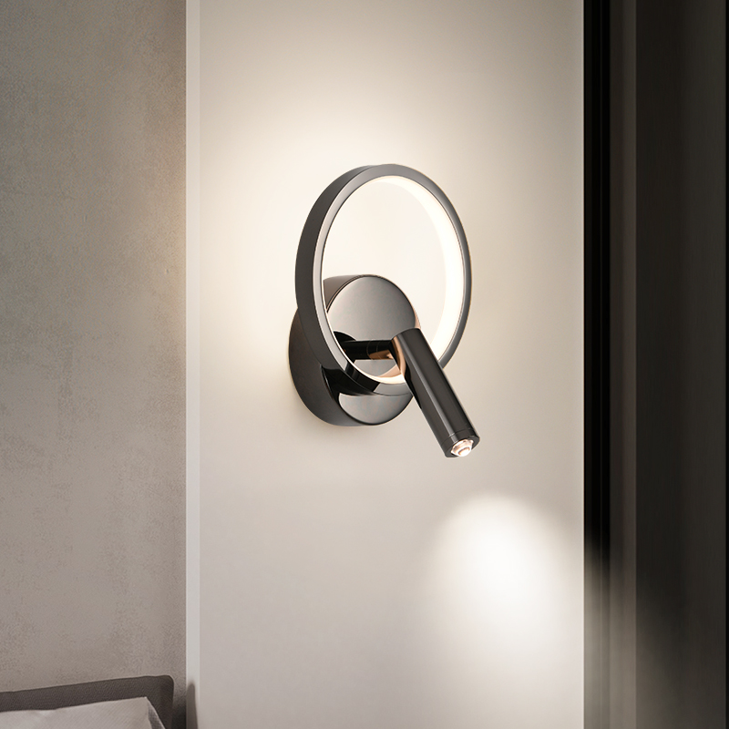 雷士照明书房卧室床头led智能壁灯护眼阅读看书学习现代简约灯具