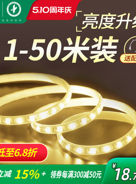 雷士照明灯带led灯条220v嵌入式客厅吊顶灯带条灯条超亮贴片led灯