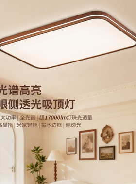 雷士照明中古风全光谱客厅吸顶灯简约卧室灯led护眼高亮新款灯具