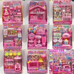 粉色女孩过家家玩具可爱小兔子小别墅屋仿真厨房小家电玩具礼品