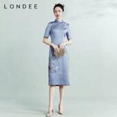 Londee 龙笛新中式 高端气质连衣裙高贵优雅中国风旗袍日常3T21292