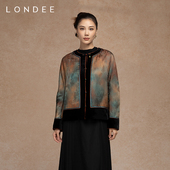 Londee 龙笛优雅气质新中式 外套复古盘扣国风秋冬外套上衣4T25178