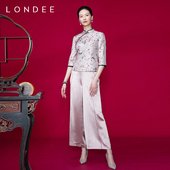 Londee 龙笛秋冬新款 桑蚕丝复古印花上衣0T22250