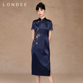 中国风日常可穿新中式 Londee 龙笛新款 高级连衣裙重工旗袍5S21173