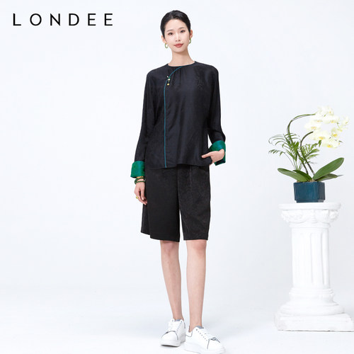Londee/龙笛春季改良款休息短款裤4S24687