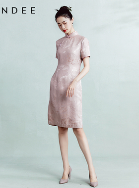 Londee/龙笛中式印花宴会旗袍式礼服3T21194