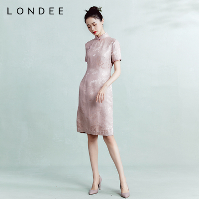Londee/龙笛中式印花宴会旗袍式礼服3T21194