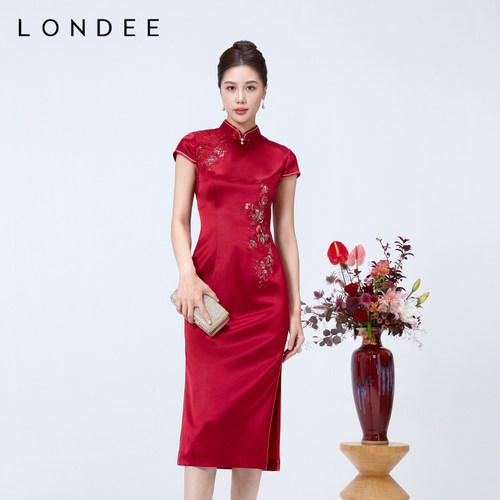 Londee/龙笛专柜同款高级感刺绣秀禾结婚婚宴中式礼服4S21268
