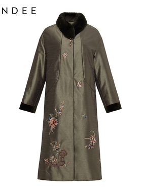 Londee/龙笛【孤品】高级设计感秋冬厚外套新中式优雅棉服3PW256N