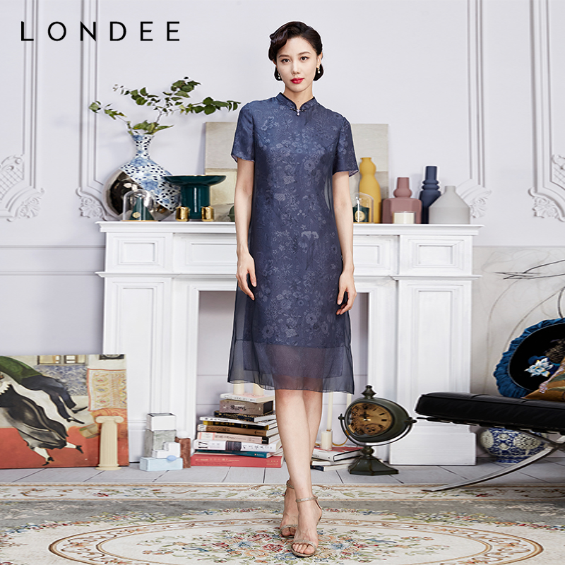 新中式连衣裙显瘦改良旗袍长裙