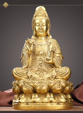 铜柳枝观音家用客厅居家