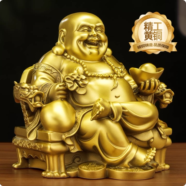 铜像佛像龙椅佛摆件龙椅佛