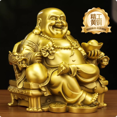 铜像佛像龙椅佛摆件龙椅佛