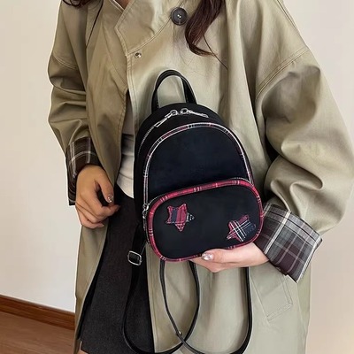 迷你双肩包小型小背包女2025新款时尚经典百搭网红小众手提通勤包