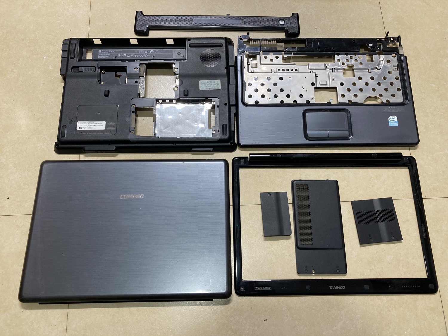 惠普康柏v3000 v3700 v3500拆机笔记本外壳abcd外壳屏轴 后盖
