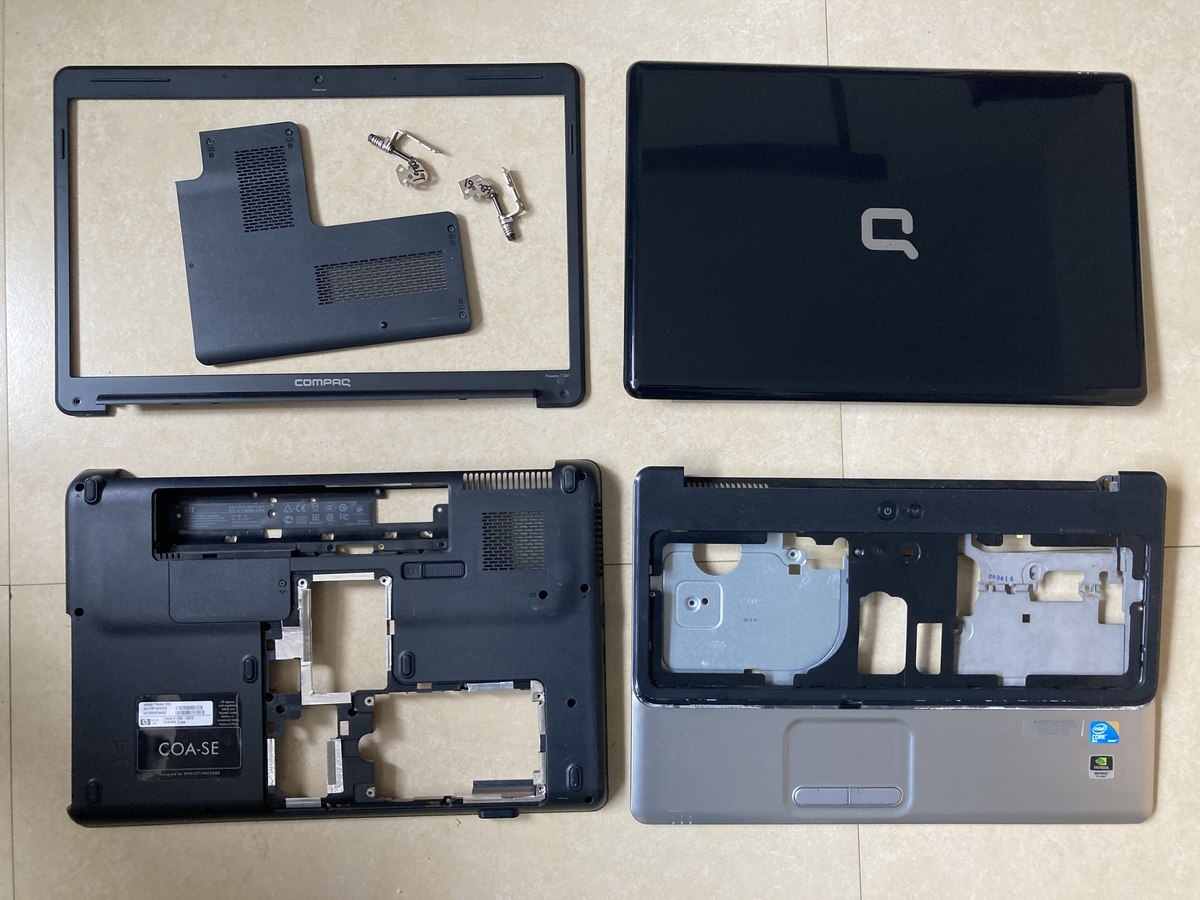 惠普cq61 g61笔记本abcd外壳 屏轴 屏后盖 屏框 掌托 底壳 开关板