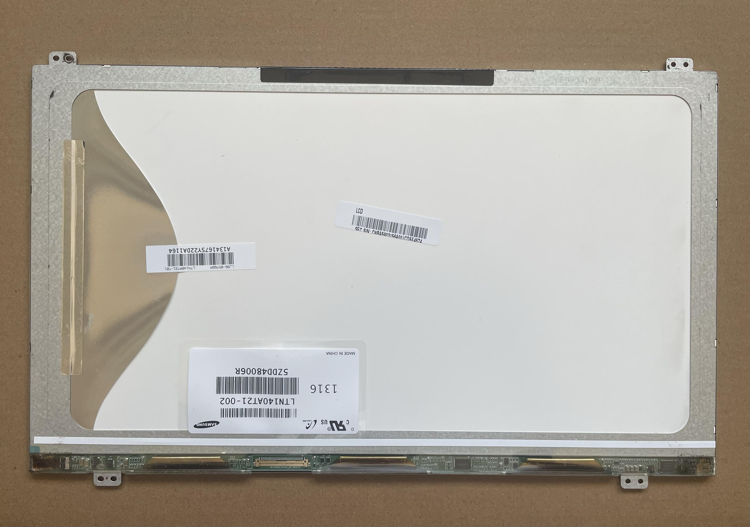 三星Q468C 300E4A Q470 305V4A液晶屏幕 AT17 LTN140AT21-001 002