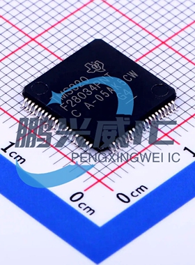 TI 原装正品 TMS320F28034PNT LQFP-80 60MHz 128KB 32Bit 单片机