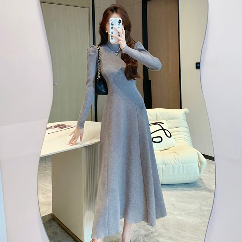 韩版修身显瘦针织面料柔软舒服