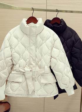轻薄收腰羽绒服女203年冬季短