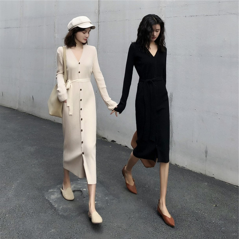 韩版宽松显瘦针织面料舒服柔软