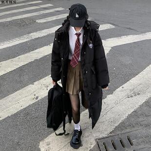 2025年冬季新款棉衣女中长款过膝学生棉袄羽绒棉服加厚外套小个子