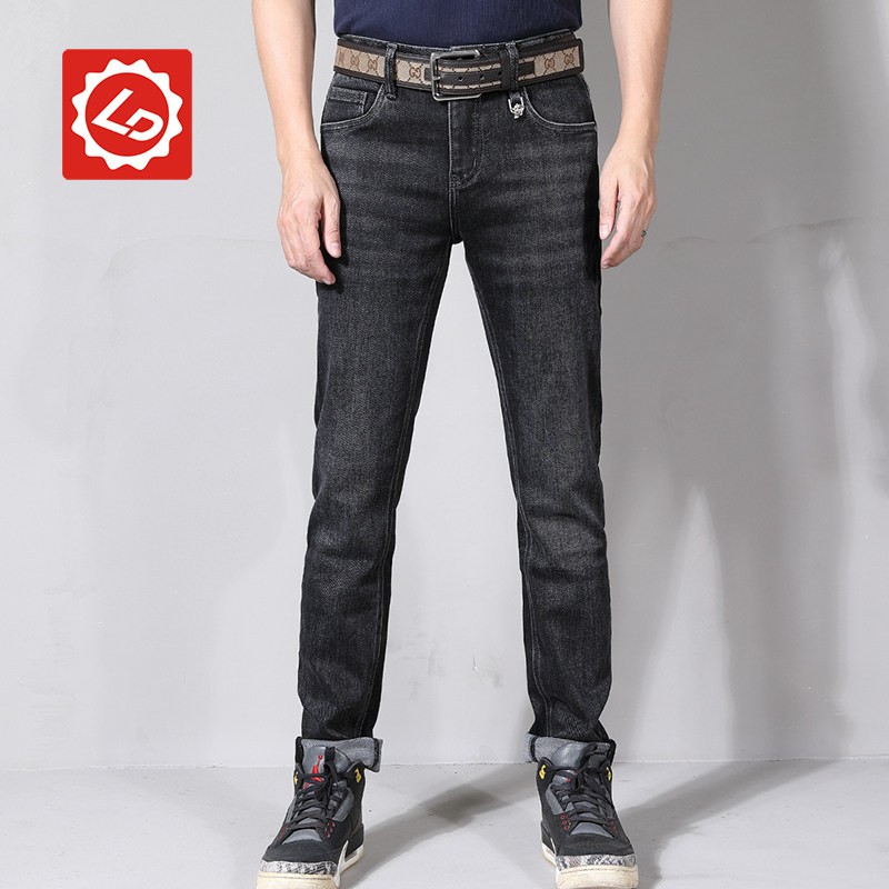 唠叨牛仔拉链长裤秋冬季百搭