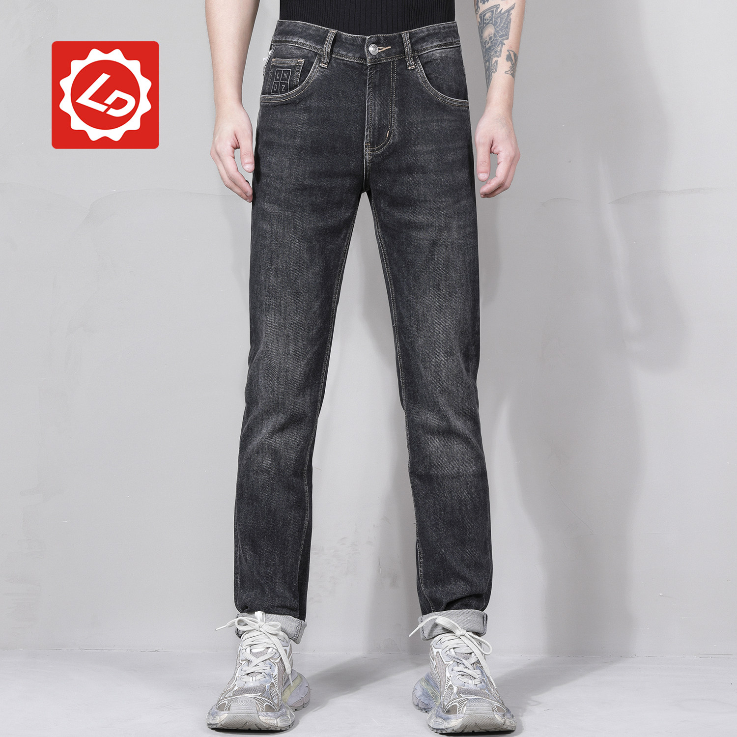 长裤唠叨牛仔拉链秋冬款