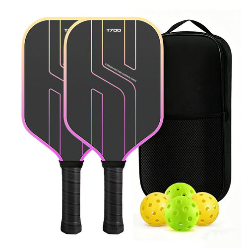 碳纤维t700全套装拍板pickleball彩色渐变匹克球拍皮克球拍