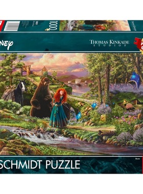 新品施密特Schmidt德国进口迪士尼拼图58039勇敢传说梅莉达1000片