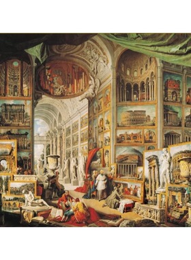 正品 意大利Ricordi进口益智名画拼图09688G 古罗马博物馆1500片