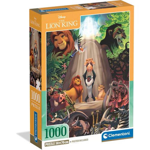新品包邮 Clementoni意大利进口益智迪斯尼动漫拼图 狮子王1000片
